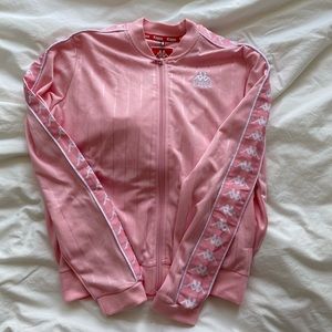Pink Lightweight Kappa Bomber Jacket